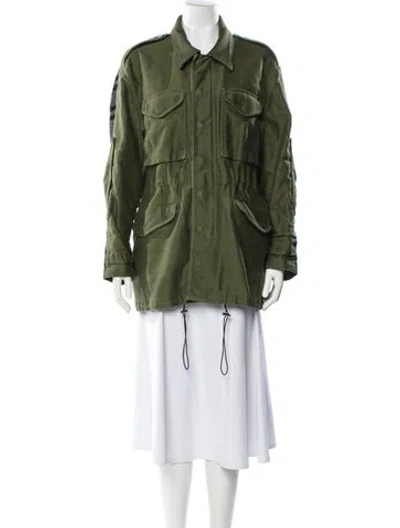 Pre-owned 3.1 Phillip Lim Trench Coat In Green