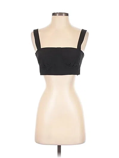 3.1 Phillip Lim Tube Top Black Solid Pattern Square Neckline Tops