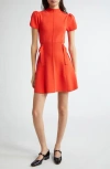 3.1 Phillip Lim Compact Rib Tulip Mini Dress In Red