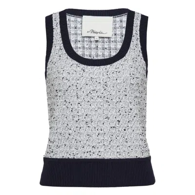 3.1 Phillip Lim Tweed Bouclé Scoop Neck Tank In Multi