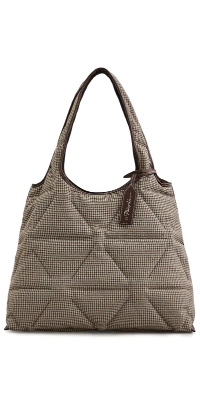 3.1 Phillip Lim Tweed Market Tote Brown Multi
