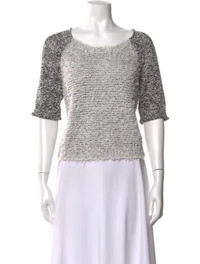 Pre-owned 3.1 Phillip Lim Tweed Pattern Crew Neck Sweater In Multi
