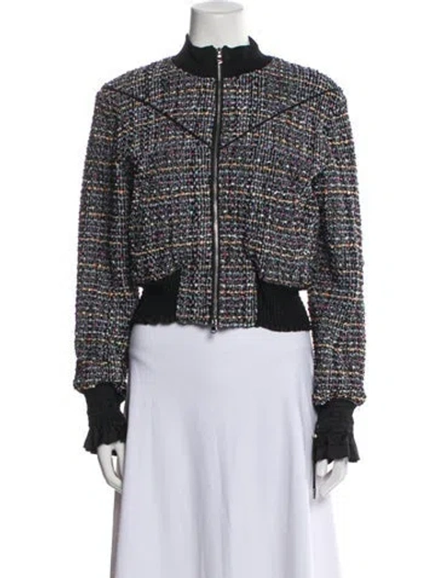 Pre-owned 3.1 Phillip Lim Tweed Pattern Evening Jacket In Black