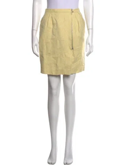 Pre-owned 3.1 Phillip Lim Tweed Pattern Mini Skirt In Yellow