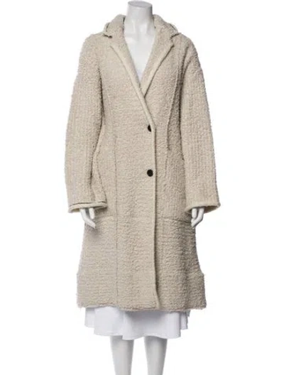 Pre-owned 3.1 Phillip Lim Tweed Pattern Peacoat In Neutral
