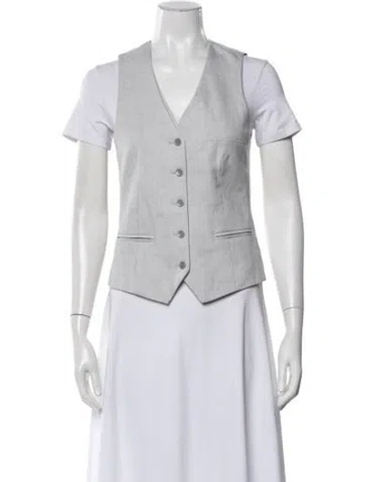 Pre-owned 3.1 Phillip Lim Tweed Pattern Vest In Grey