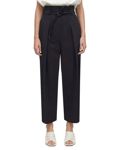 3.1 Phillip Lim Twill High Waisted Belted Pant In Black