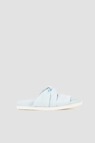 3.1 Phillip Lim Twisted Leather Pool Slide In Blue