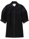 3.1 Phillip Lim Two-tone Shirt In 黑色