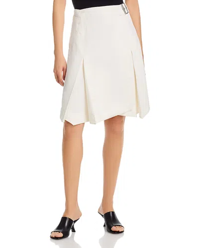3.1 Phillip Lim Two Toned Handkerchief Wrap Skirt In White