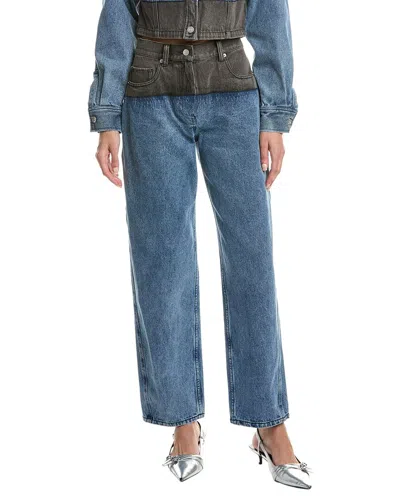 3.1 Phillip Lim Two-toned Slouchy Jeans In Blue