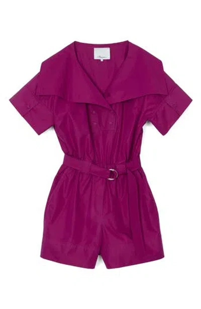 3.1 Phillip Lim Utility Belted Romper In Purple