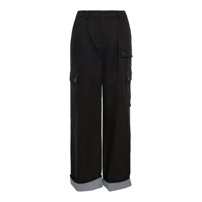 3.1 Phillip Lim Utility Cargo Pant With Combo Cuffs In Black