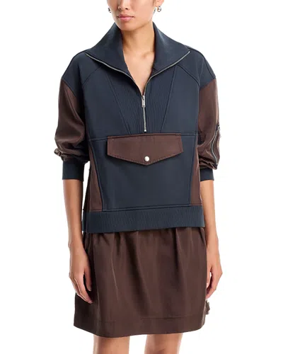 3.1 Phillip Lim Utility Combo Dress In Blue