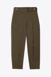3.1 Phillip Lim Utility Faille Pleated Tapered Trousers In Brown
