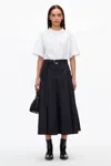 3.1 Phillip Lim Utility Poplin Midi Skirt In Blue