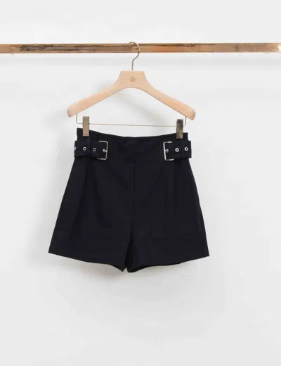 3.1 Phillip Lim Utility Side Belted Shorts In Blue