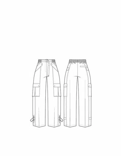 3.1 Phillip Lim Utility Trouser W Ankle Tabs In Multi