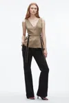 3.1 Phillip Lim V-neck Flounce Tank In Brown