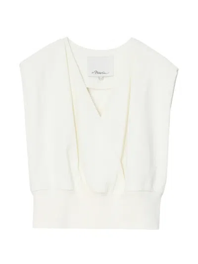3.1 Phillip Lim Surplice Sleeveless Top In White