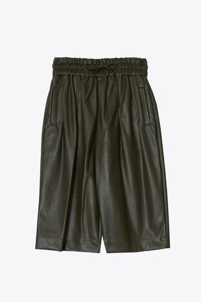 3.1 Phillip Lim Vegan Leather Culottes In Green