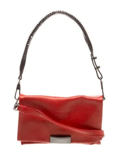 Pre-owned 3.1 Phillip Lim Vegan Leather Top Handle Bag In Red