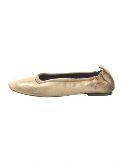 Pre-owned 3.1 Phillip Lim Velvet Ballet Flats In Neutral