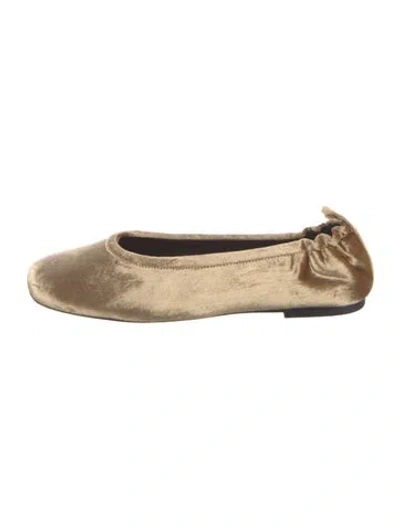 Pre-owned 3.1 Phillip Lim Velvet Ballet Flats In Neutral