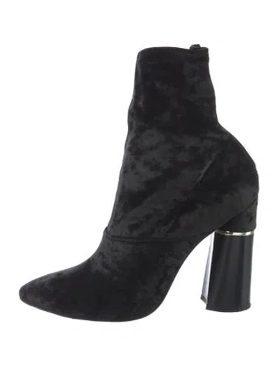 Pre-owned 3.1 Phillip Lim Velvet Boots In Black