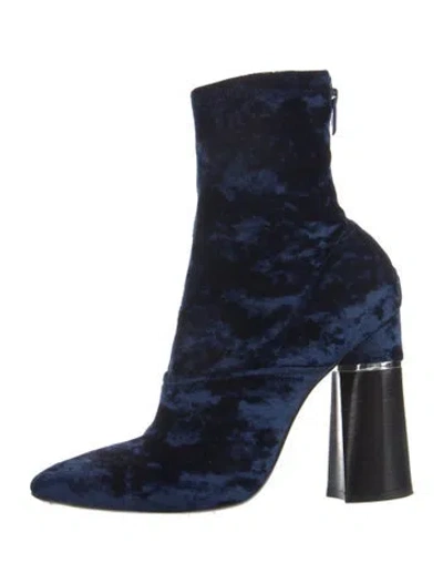 Pre-owned 3.1 Phillip Lim Velvet Boots In Blue