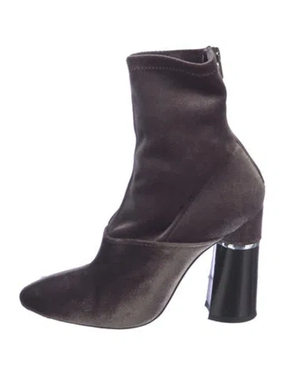 Pre-owned 3.1 Phillip Lim Velvet Boots In Purple