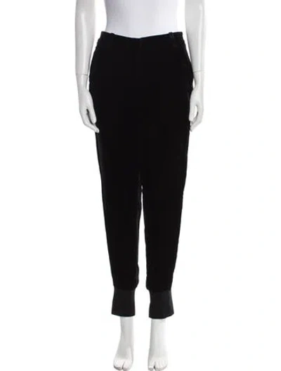 Pre-owned 3.1 Phillip Lim Velvet Skinny Leg Pants In Black