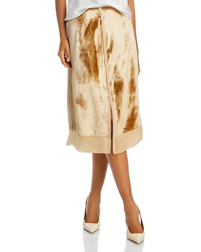 3.1 Phillip Lim Velvet Skirt In Light Gold