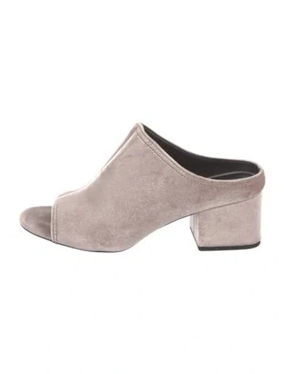 Pre-owned 3.1 Phillip Lim Velvet Slides In Neutral