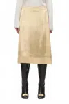 3.1 Phillip Lim Velvet Slip Skirt In Gold In Brown