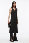 3.1 Phillip Lim Vest Dress With Set In Bra In Black