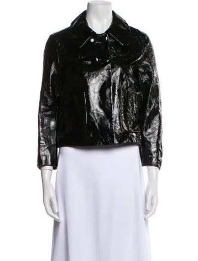 Pre-owned 3.1 Phillip Lim Vintage Leather Biker Jacket In Black