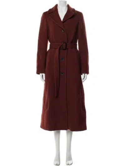 Pre-owned 3.1 Phillip Lim Virgin Wool Coat In Burgundy
