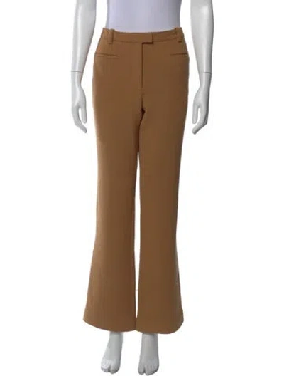 Pre-owned 3.1 Phillip Lim Virgin Wool Flared Pants In Brown