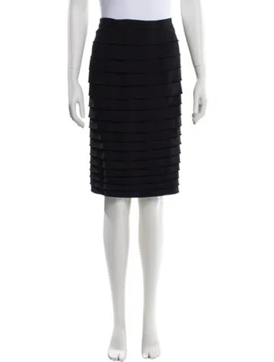 Pre-owned 3.1 Phillip Lim Virgin Wool Knee-length Skirt In Black