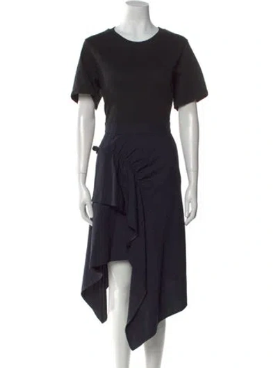 Pre-owned 3.1 Phillip Lim Virgin Wool Long Dress In Black