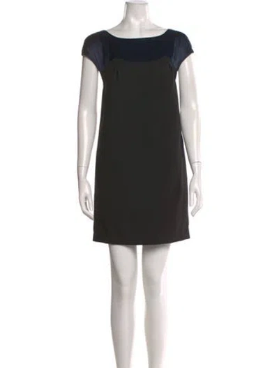 Pre-owned 3.1 Phillip Lim Virgin Wool Mini Dress In Black