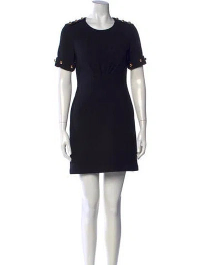 Pre-owned 3.1 Phillip Lim Virgin Wool Mini Dress In Black