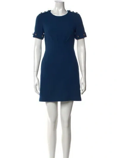 Pre-owned 3.1 Phillip Lim Virgin Wool Mini Dress In Blue