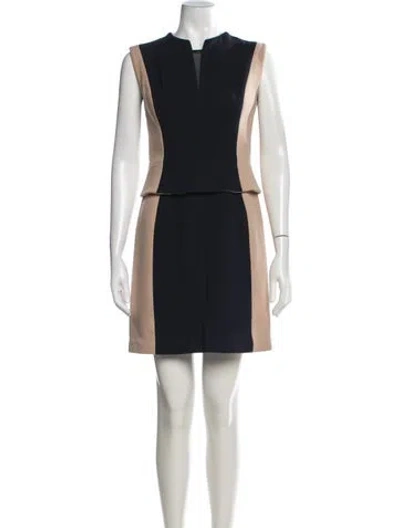 Pre-owned 3.1 Phillip Lim Virgin Wool Mini Dress In Neutrals