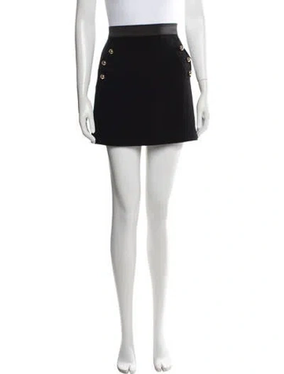 Pre-owned 3.1 Phillip Lim Virgin Wool Mini Skirt In Black