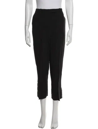 Pre-owned 3.1 Phillip Lim Virgin Wool Straight Leg Pants In Black