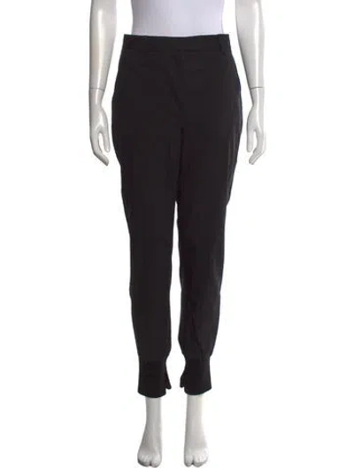 Pre-owned 3.1 Phillip Lim Virgin Wool Straight Leg Pants In Black