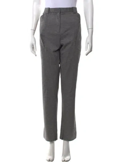 Pre-owned 3.1 Phillip Lim Virgin Wool Straight Leg Pants In Gray
