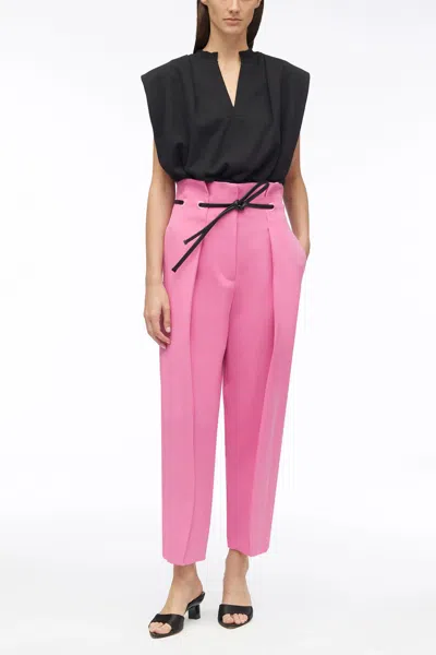3.1 Phillip Lim Viscose Crepe Origami Pant In Candy Pink